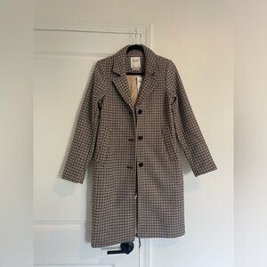 Abercrombie NEW WITH TAGS The A&F Dad Coat Herringbone